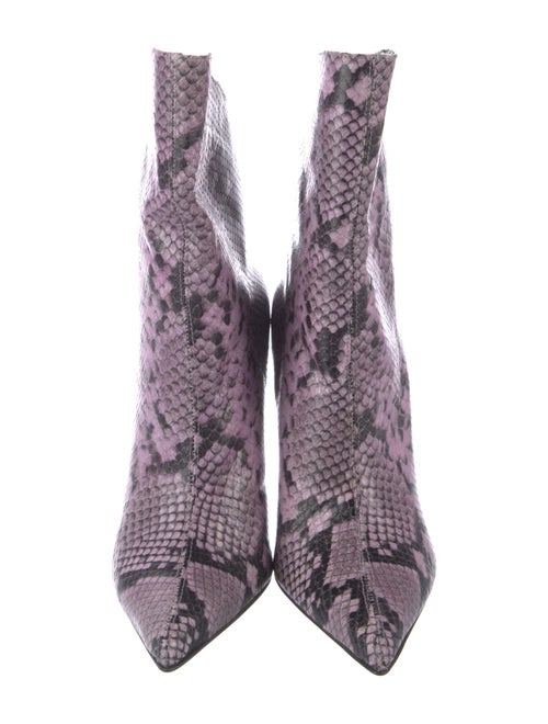 Giuliano Galiano Snakeskin Animal Print Boots