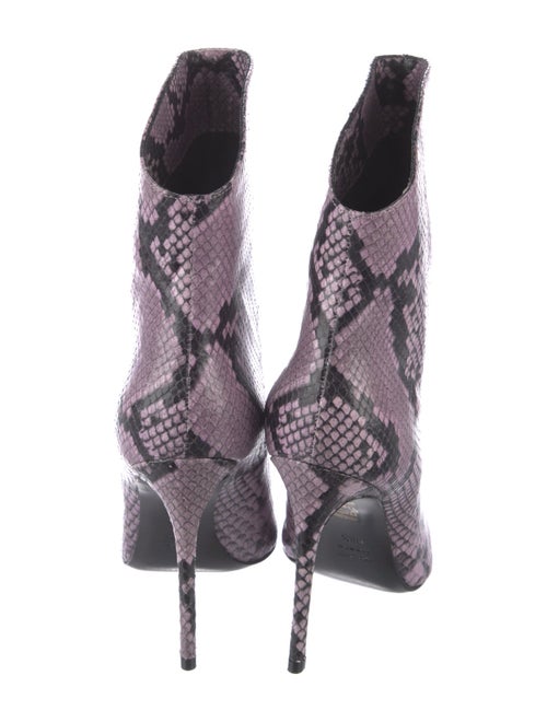 Giuliano Galiano Snakeskin Animal Print Boots