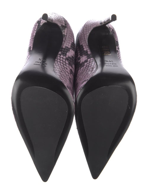 Giuliano Galiano Snakeskin Animal Print Boots