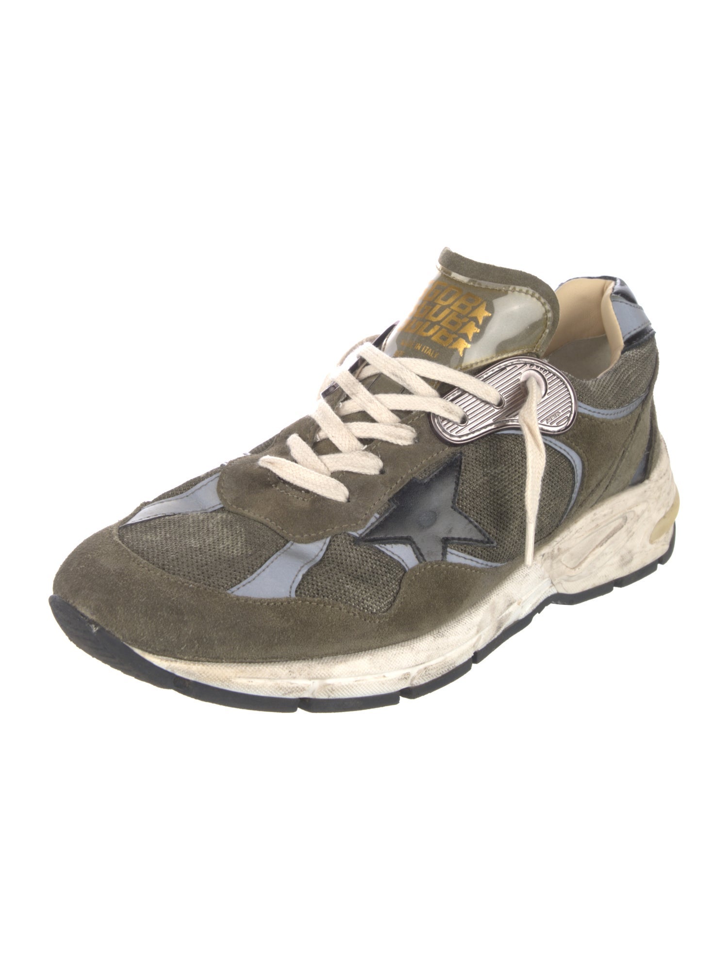 Golden Goose x K. Jacques St. Tropez Suede Printed Sneakers