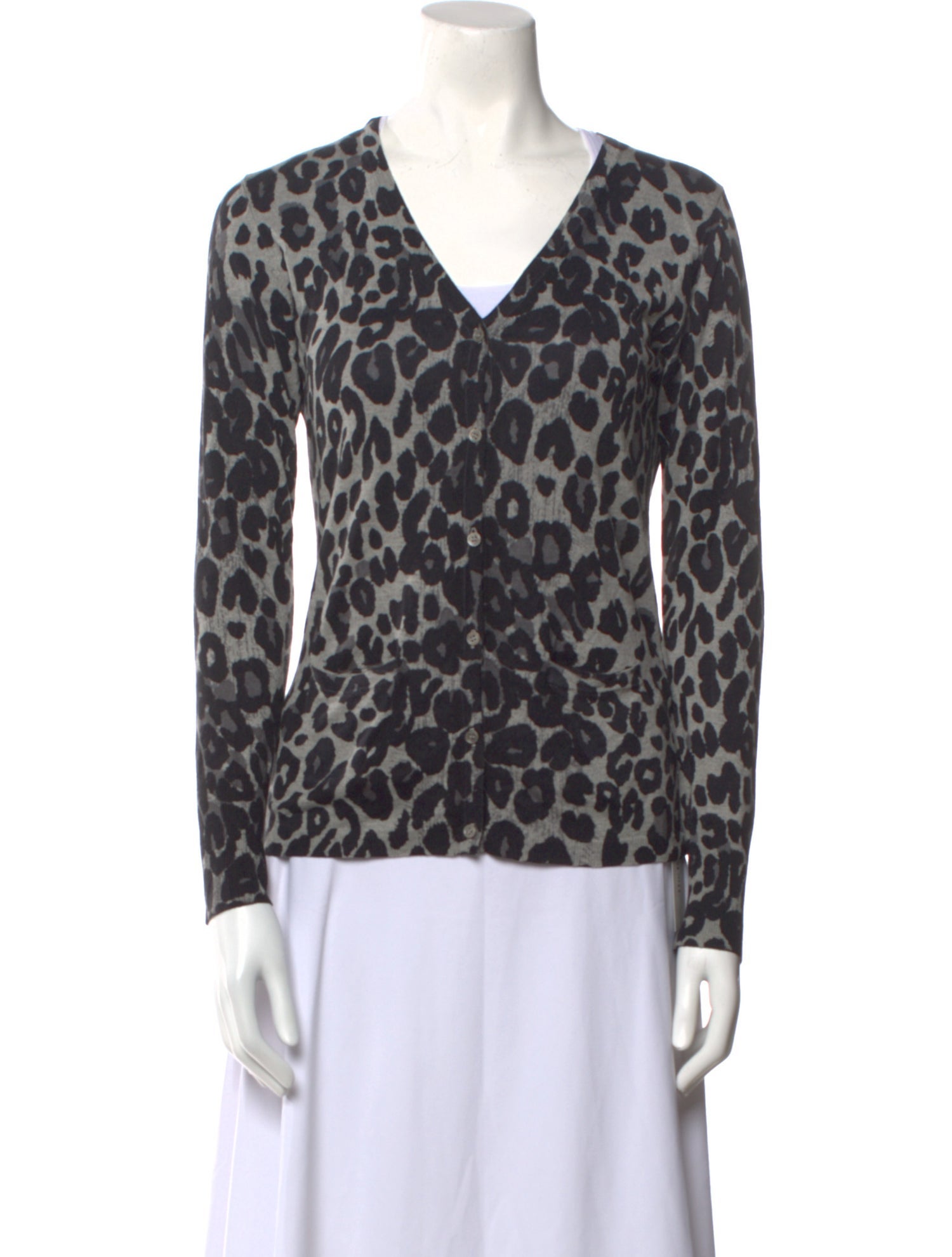 Georges Rech Silk Animal Print Sweater