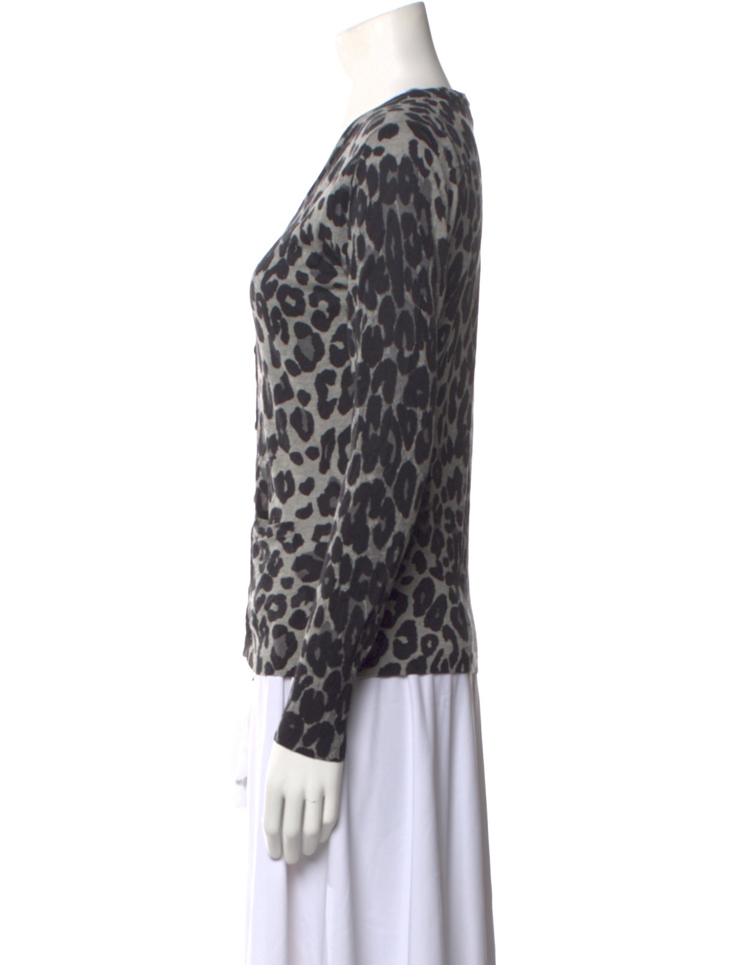 Georges Rech Silk Animal Print Sweater