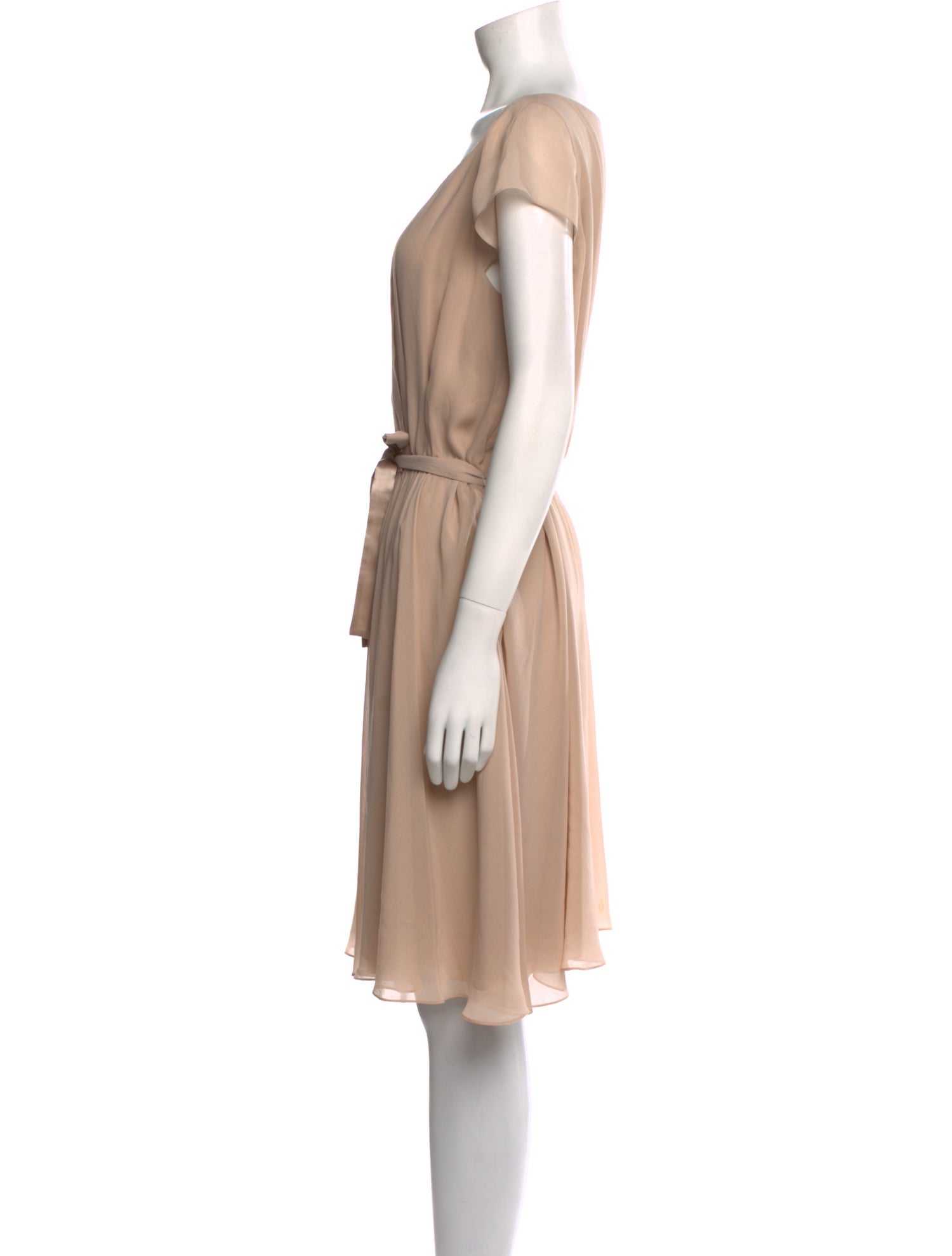 Georges Rech Silk Knee-Length Dress