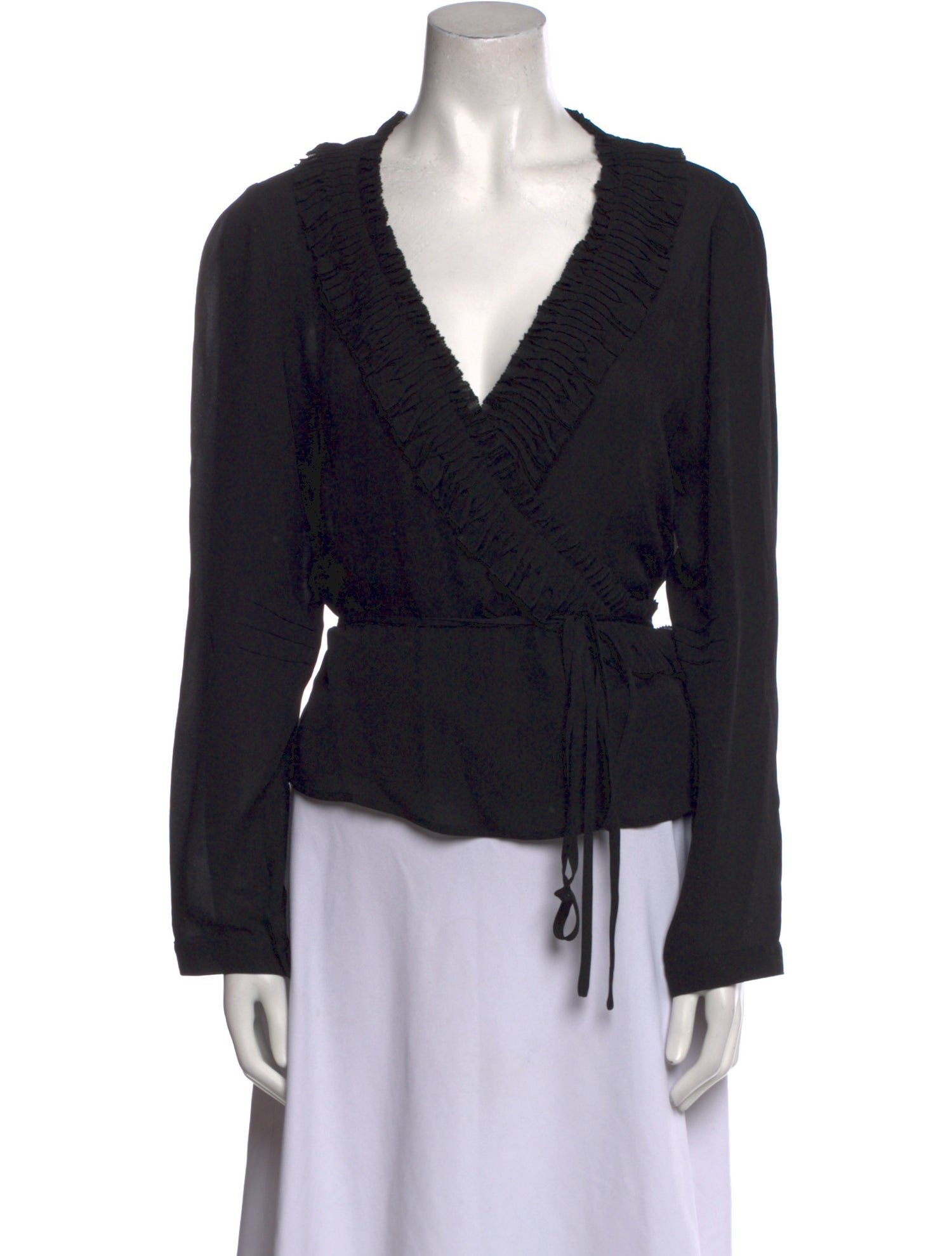 Georges Rech Silk V-Neck Blouse