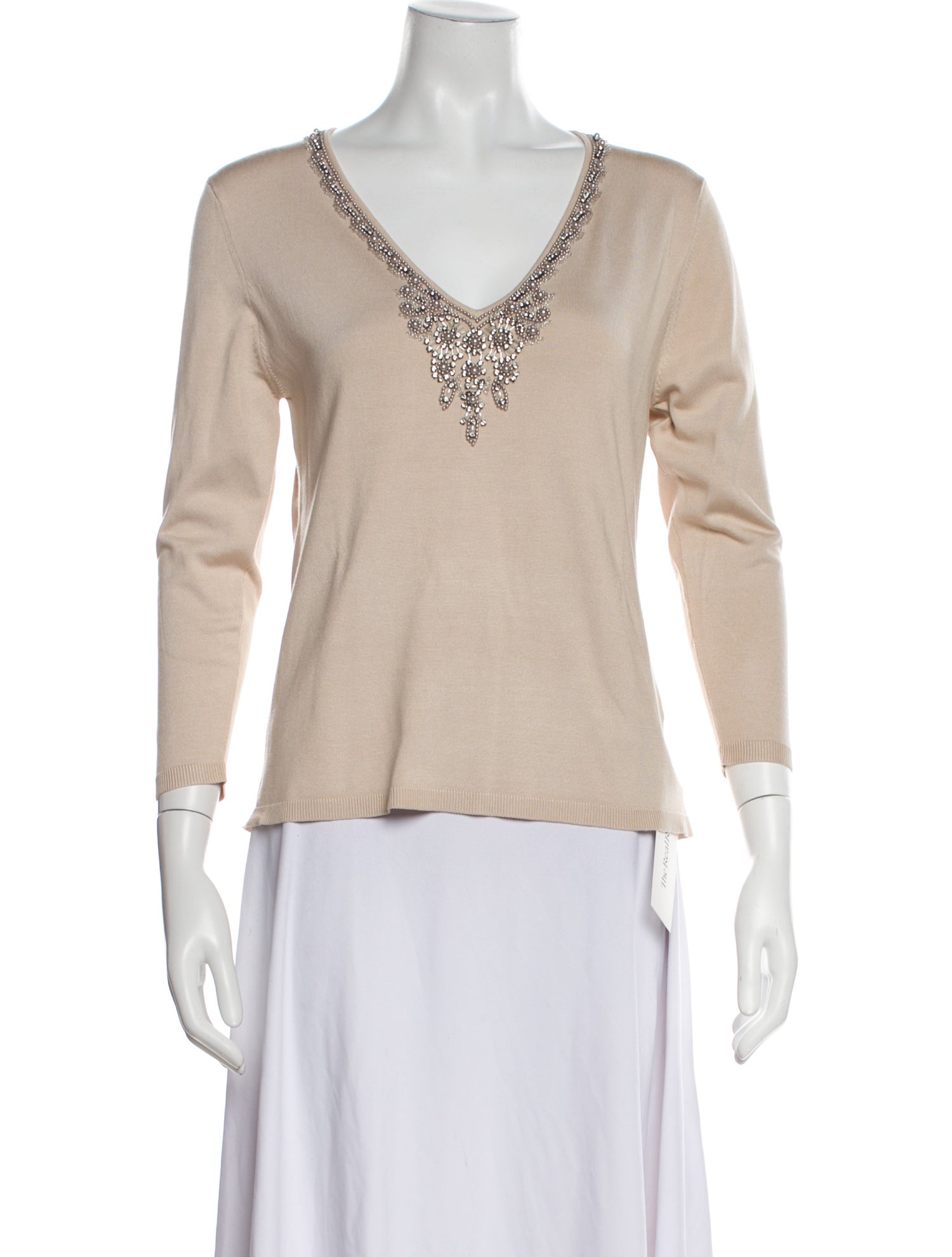 Georges Rech Silk V-Neck Top