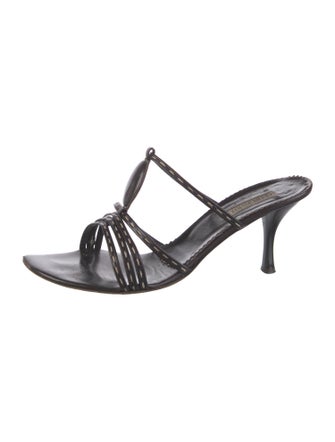 Georges Rech Leather Whipstitch Trim Slides