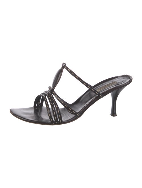 Georges Rech Leather Whipstitch Trim Slides