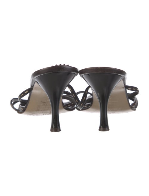 Georges Rech Leather Whipstitch Trim Slides