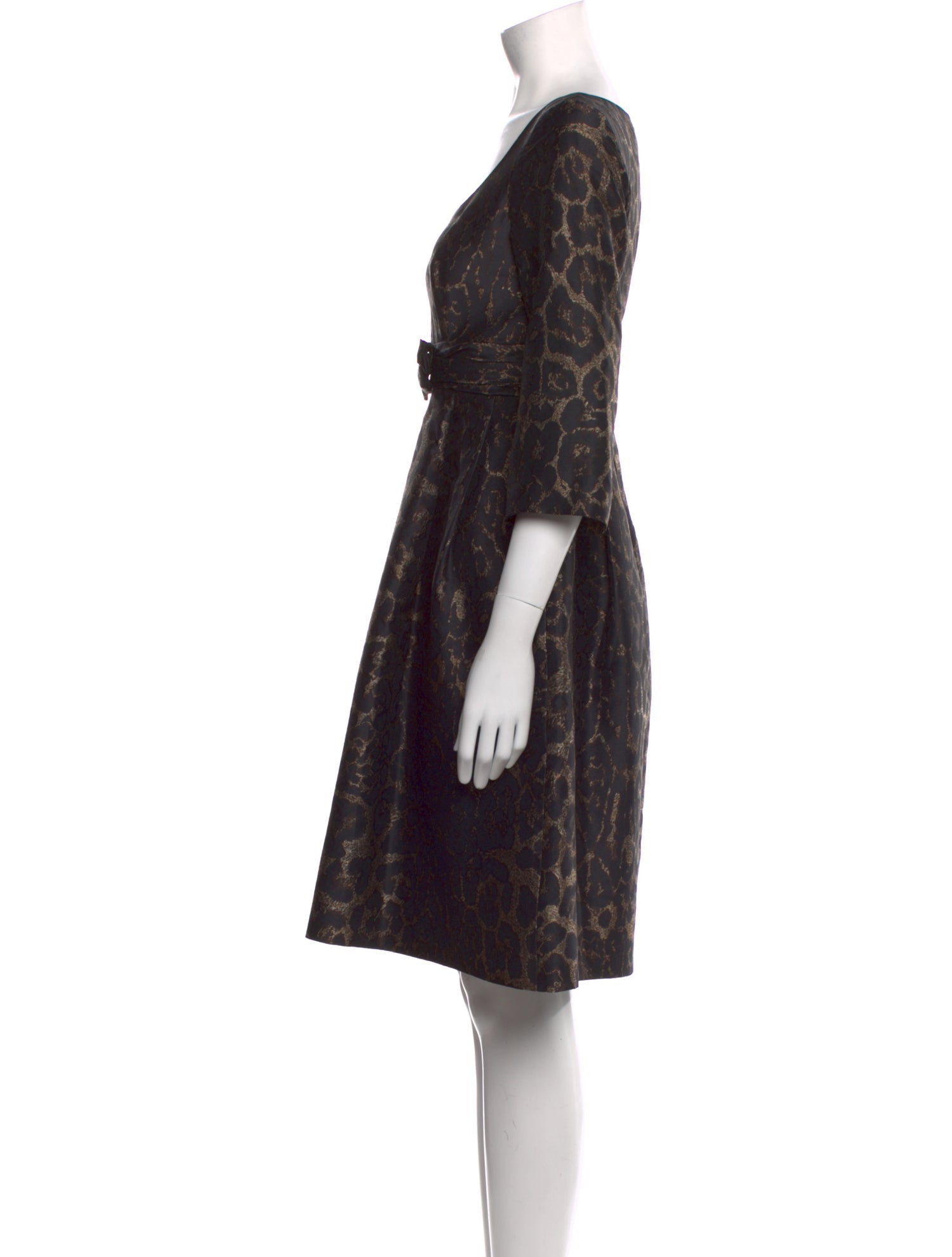 Georges Rech Animal Print Knee-Length Dress