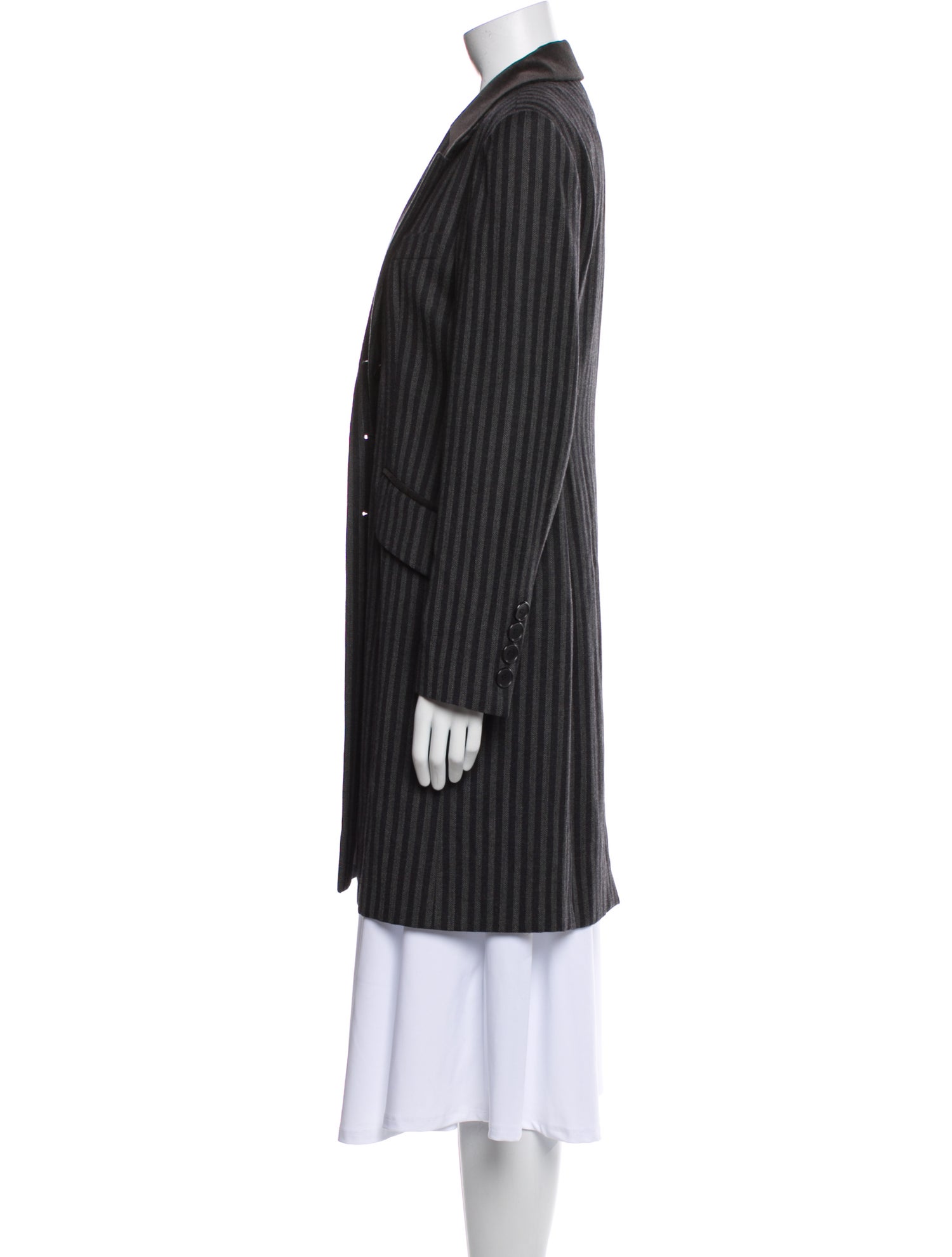 Georges Rech Wool Striped Coat