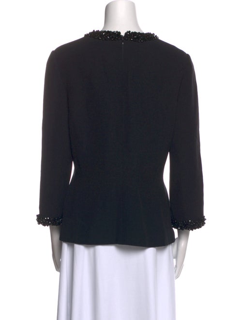 Georges Rech Bateau Neckline Three-Quarter Sleeve Blouse