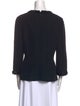 Georges Rech Bateau Neckline Three-Quarter Sleeve Blouse