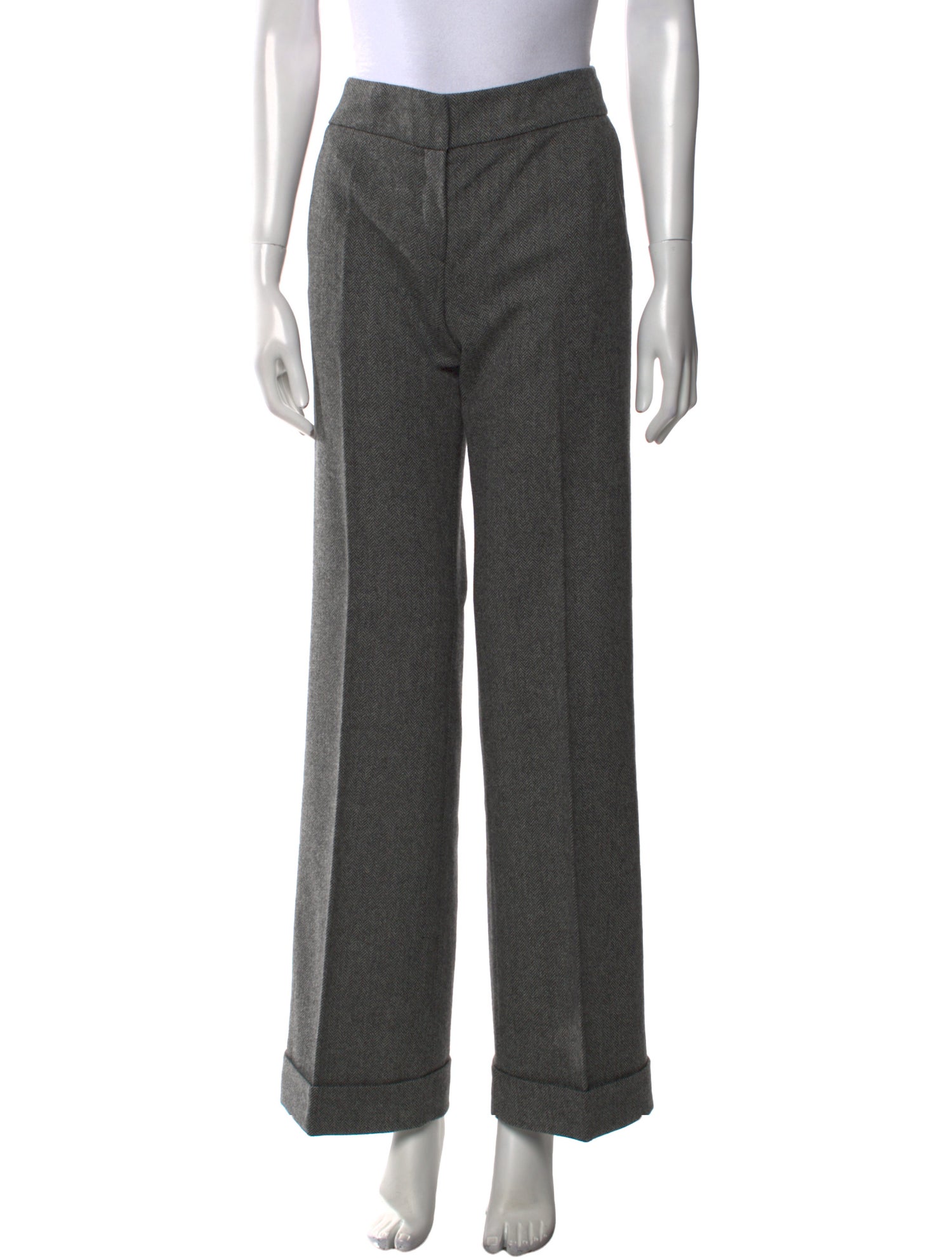 Synonyme De Georges Rech Paris Virgin Wool Wide Leg Pants