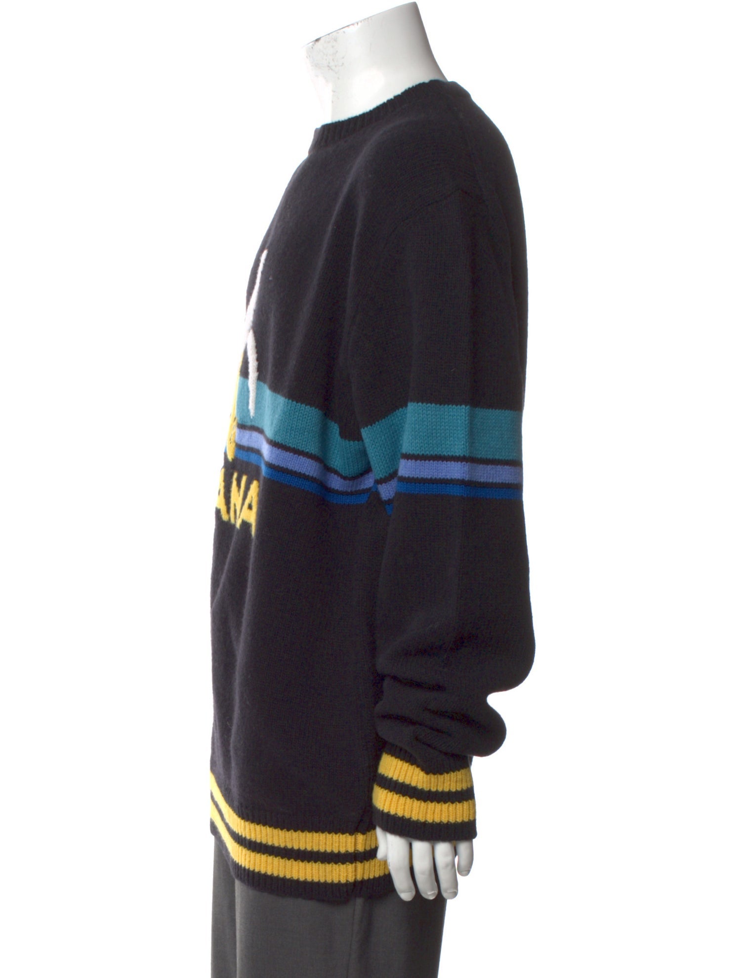 Gyles & George Wool Graphic Print Pullover