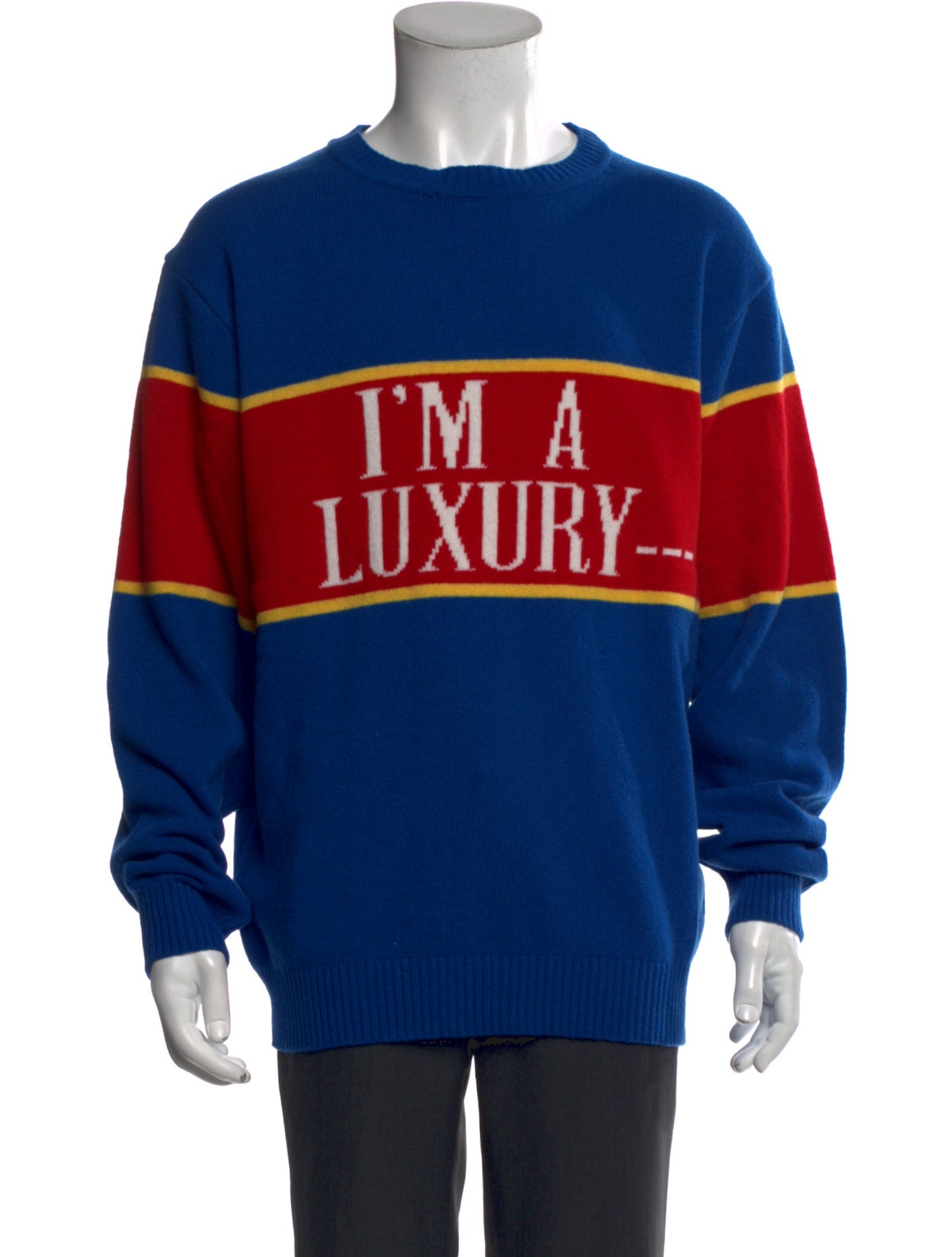 Gyles & George Wool Graphic Print Pullover