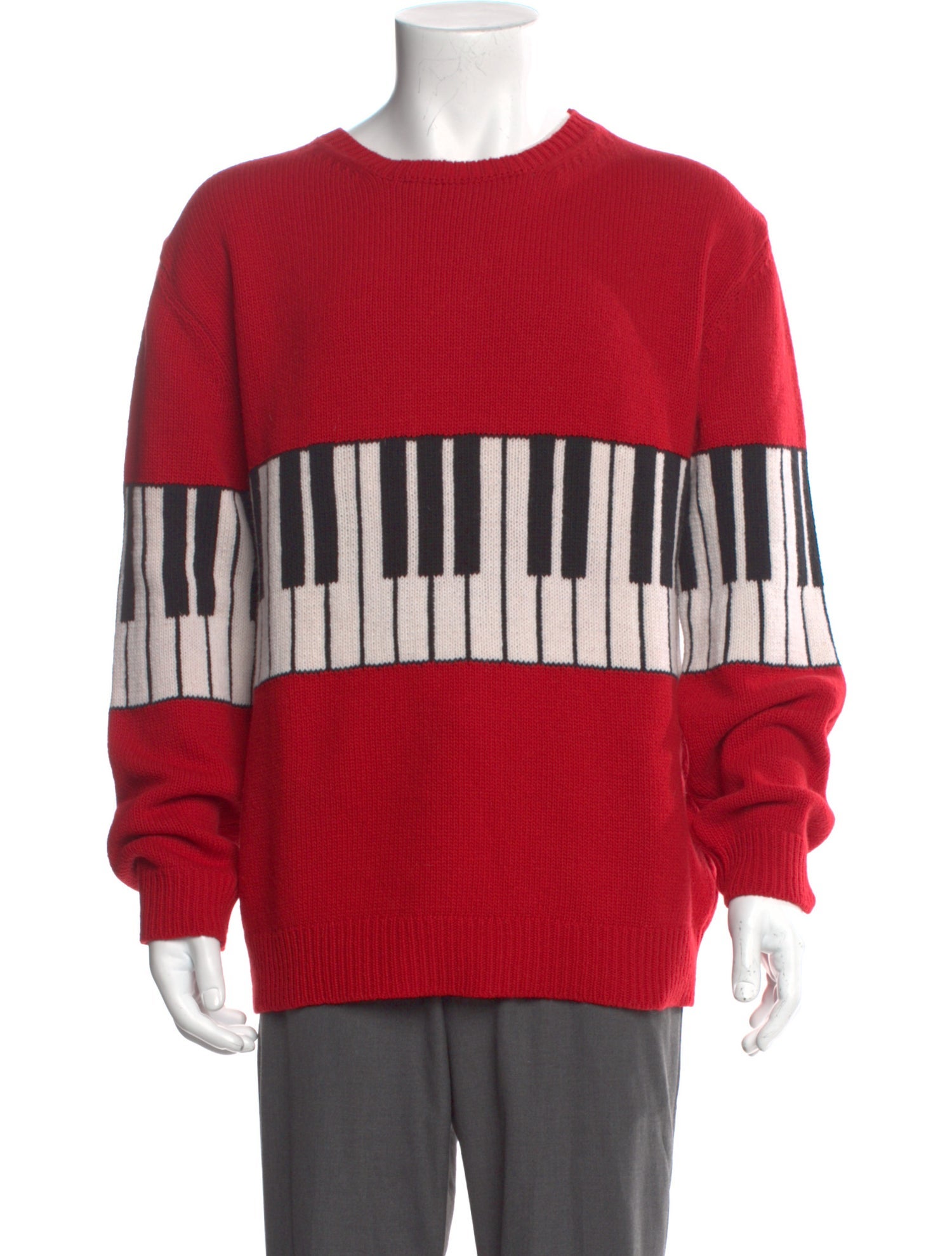 Gyles & George Wool Colorblock Pattern Pullover
