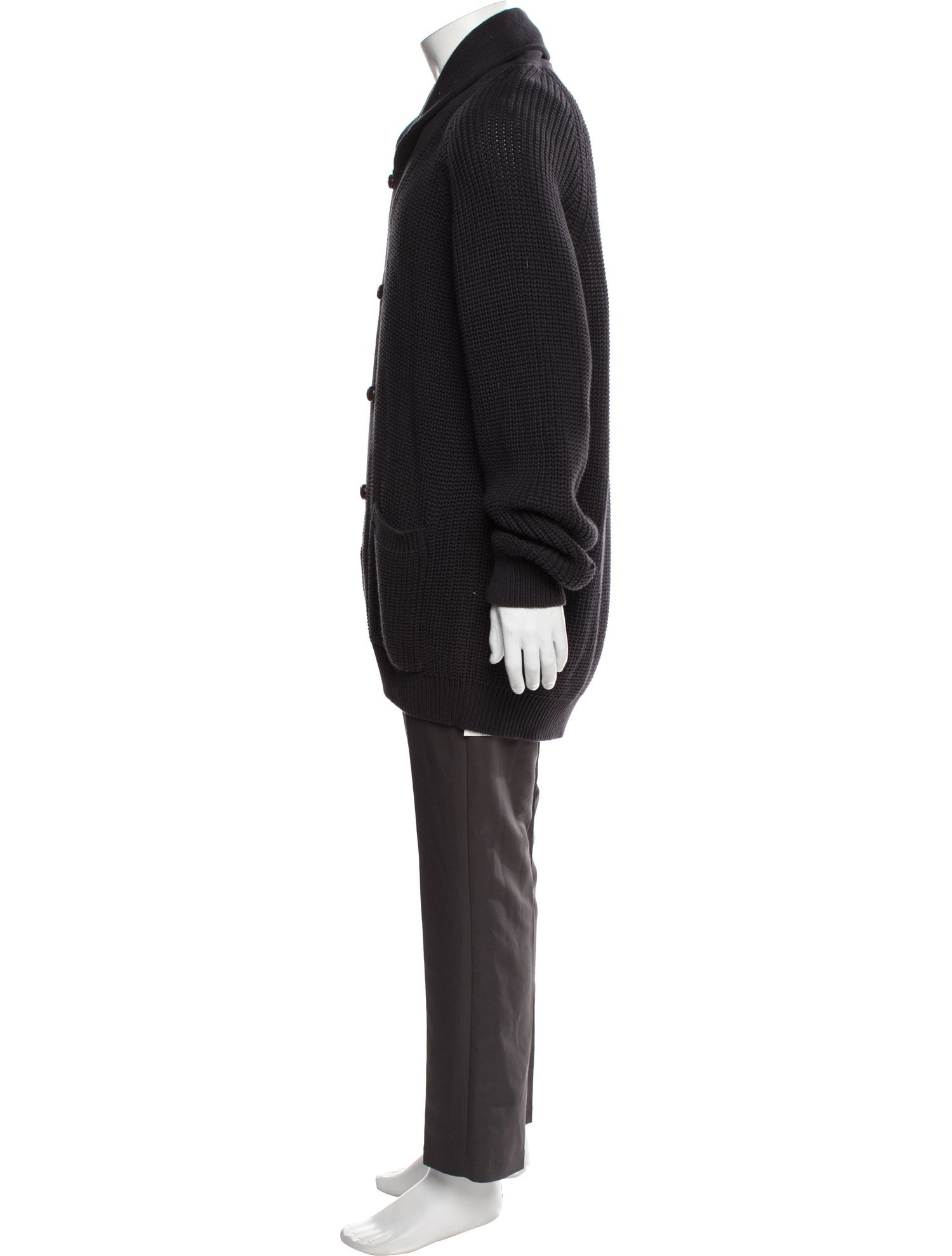 Ghiaia Cashmere Open Front Long Sleeve Cardigan