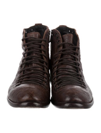 Ghost Leather Lace-Up Boots
