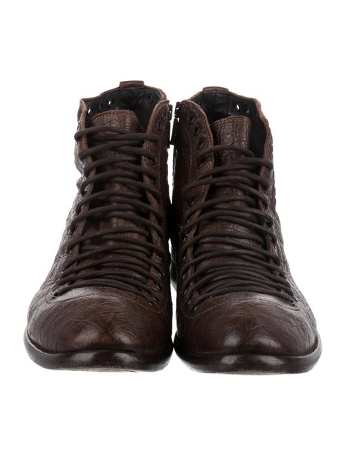 Ghost Leather Lace-Up Boots