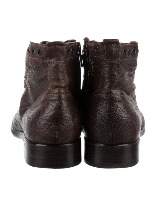 Ghost Leather Lace-Up Boots