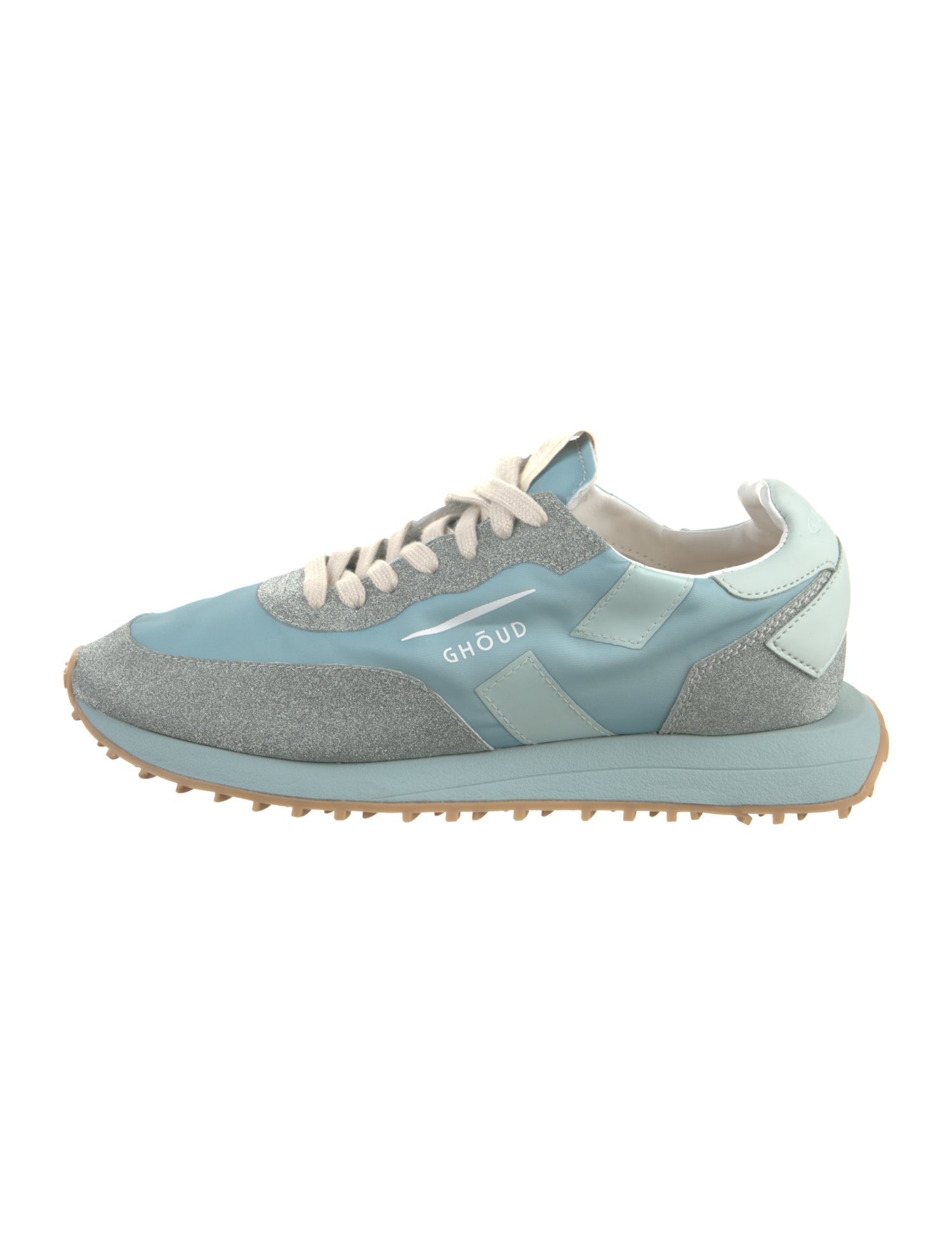 Ghoud Leather Colorblock Pattern Athletic Sneakers