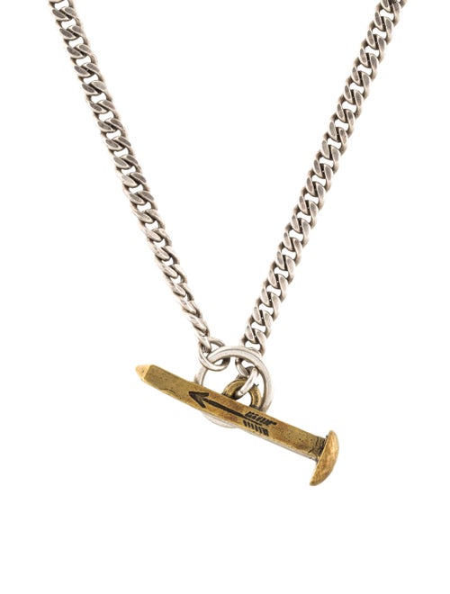 Giles & Brother Railroad Spike Toggle Chain Necklace