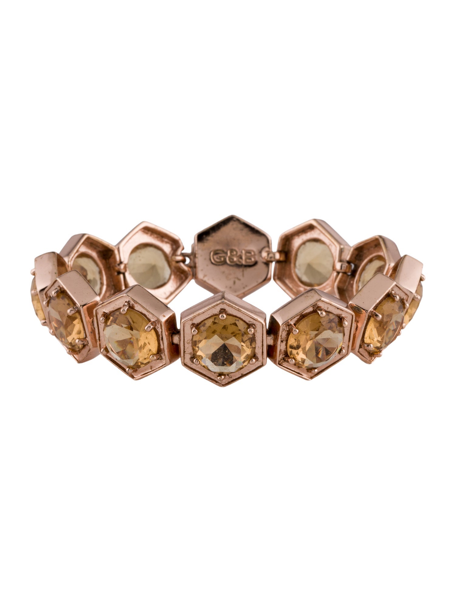 Giles & Brother Crystal Bolt Link Bracelet