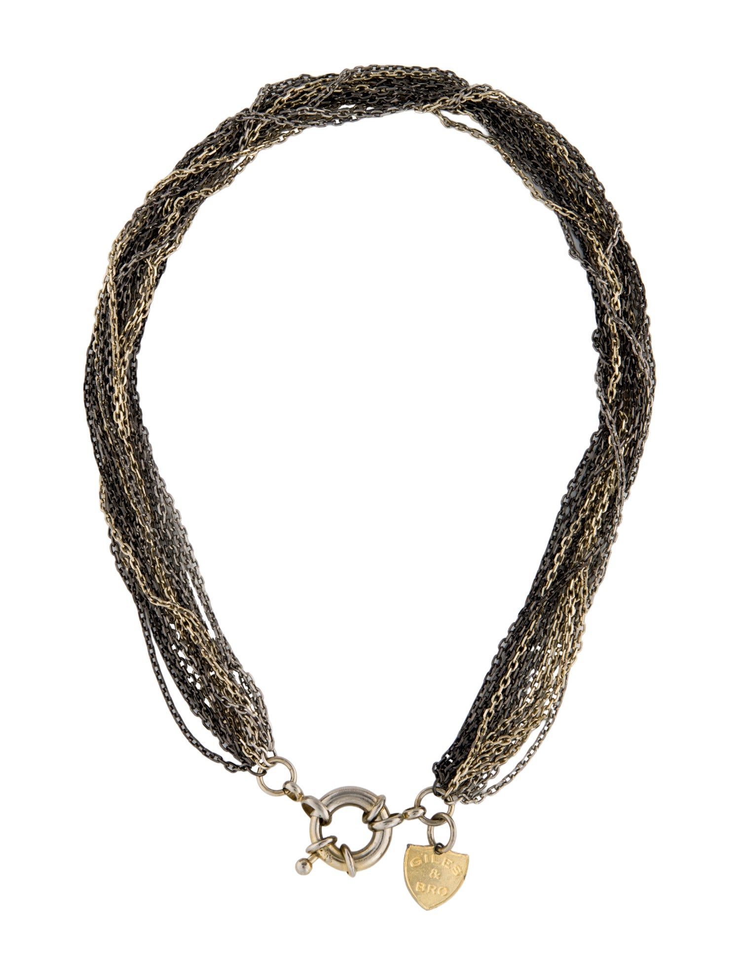 Giles & Brother Multicolor Multistrand Choker Necklace