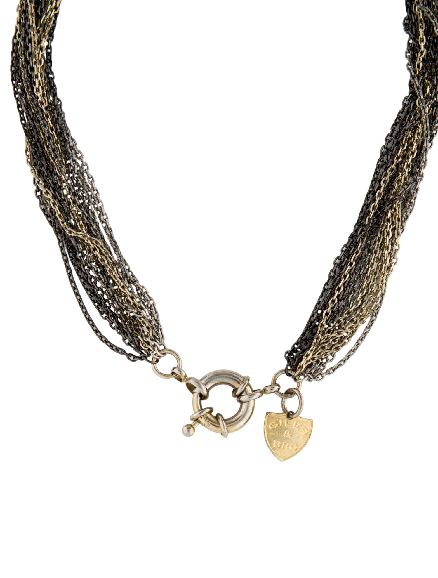 Giles & Brother Multicolor Multistrand Choker Necklace