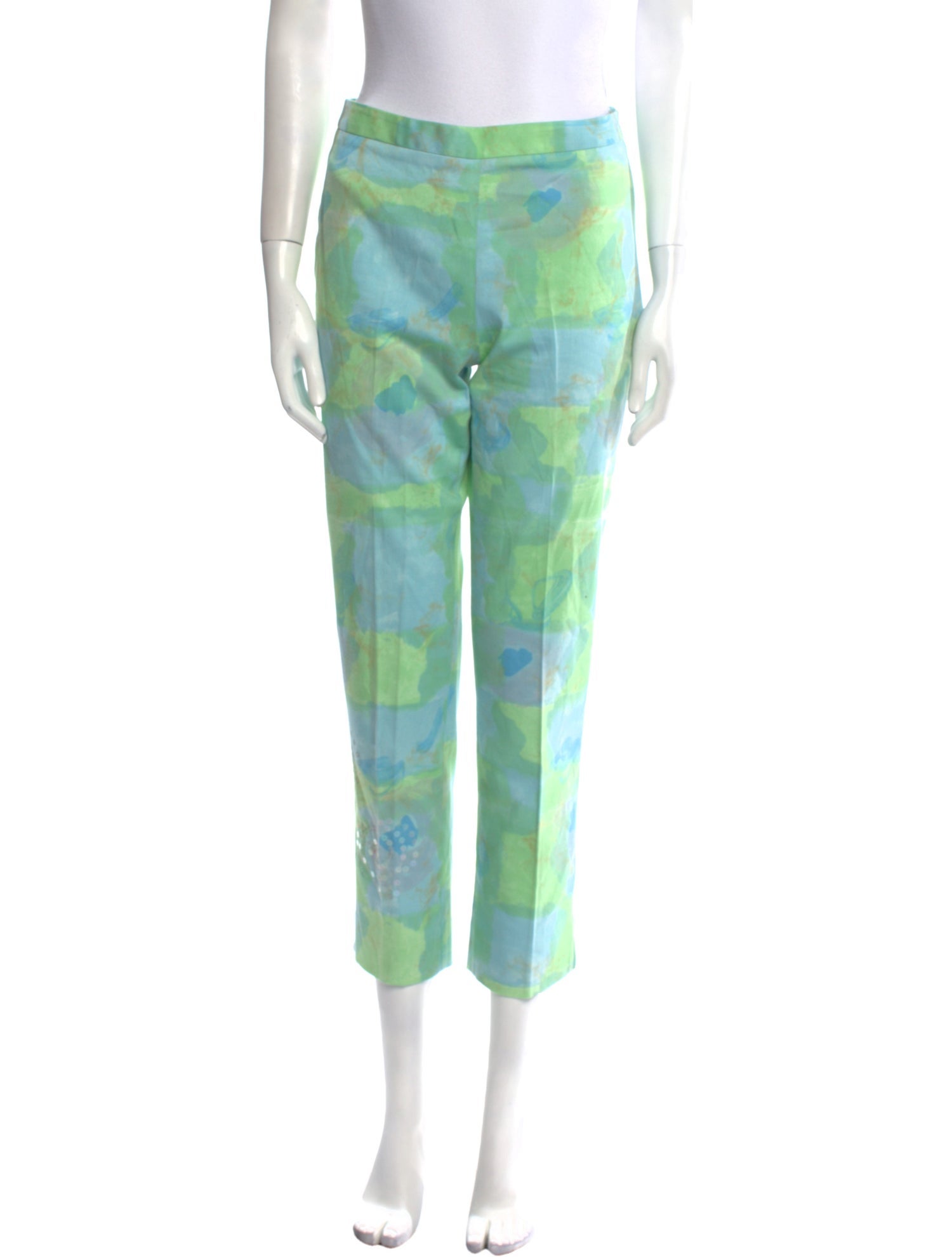 Gianfranco Ferre Studio Tie-Dye Print Straight Leg Pants
