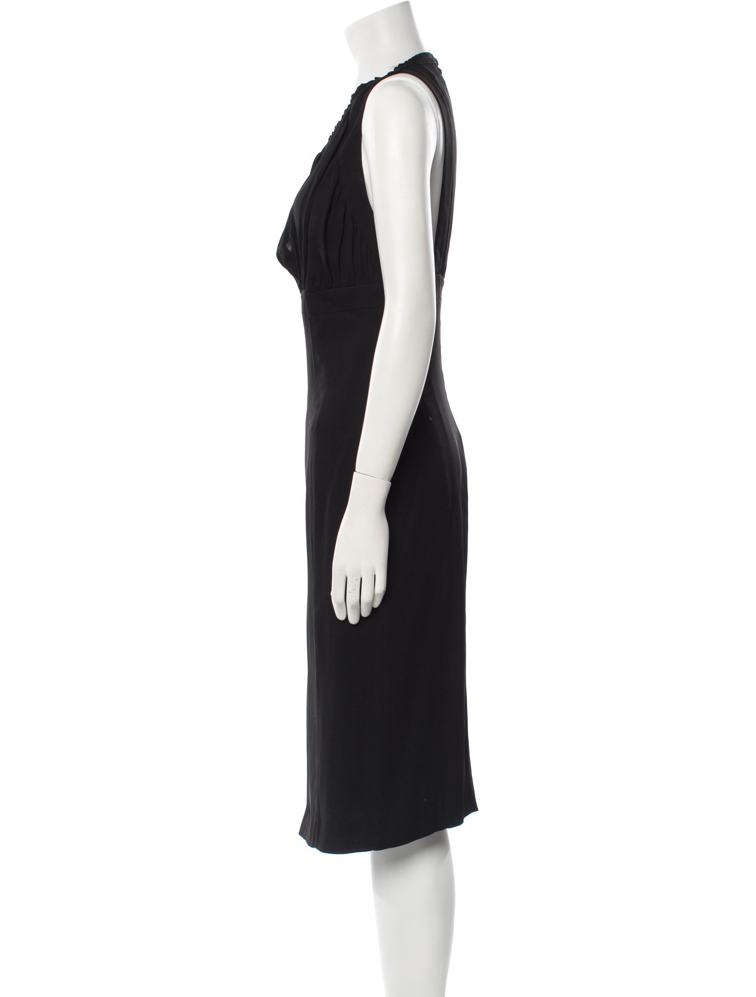 Gianfranco Ferre Studio V-Neck Midi Length Dress