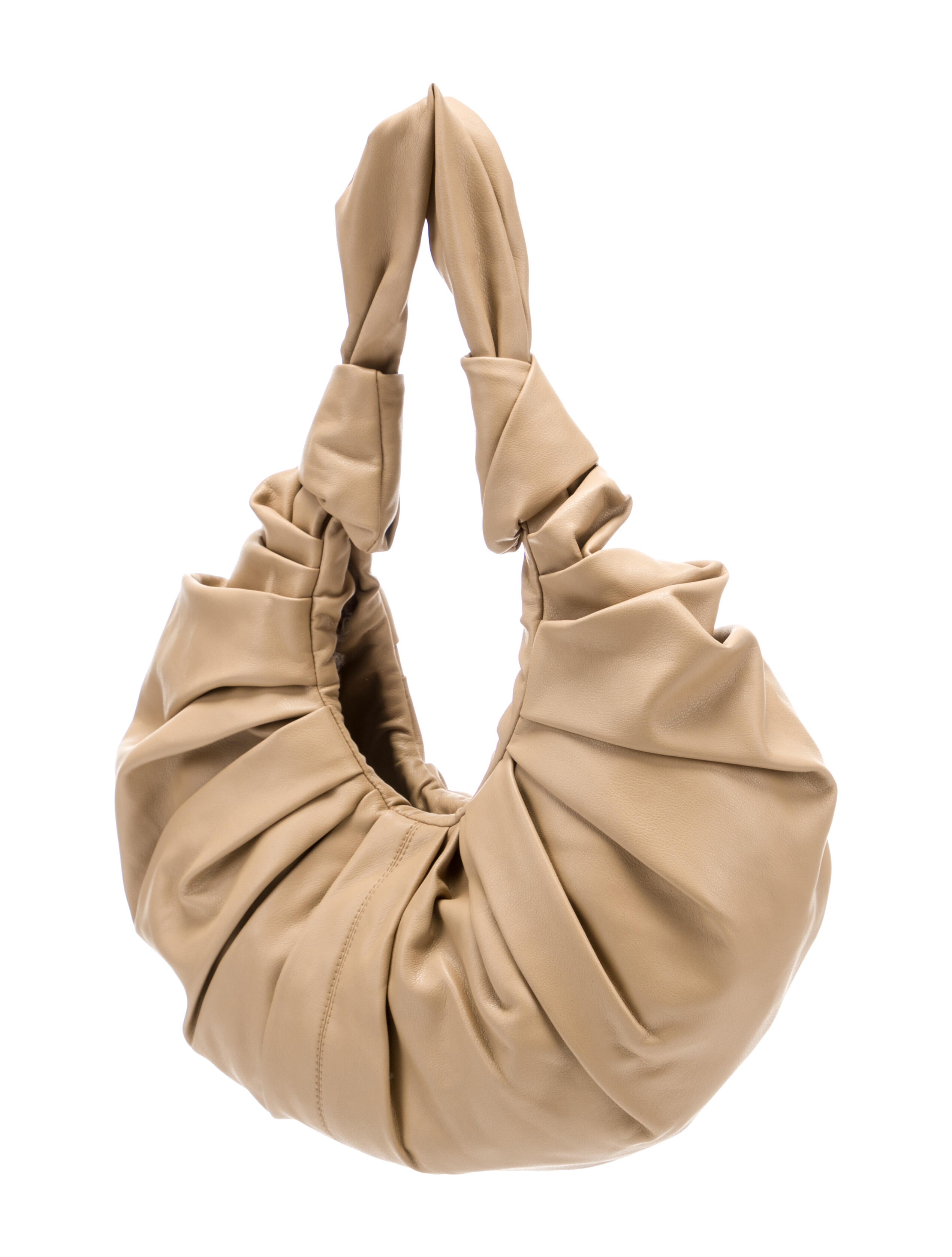Gia Studios Leather Shoulder Bag - Neutrals Shoulder Bags 