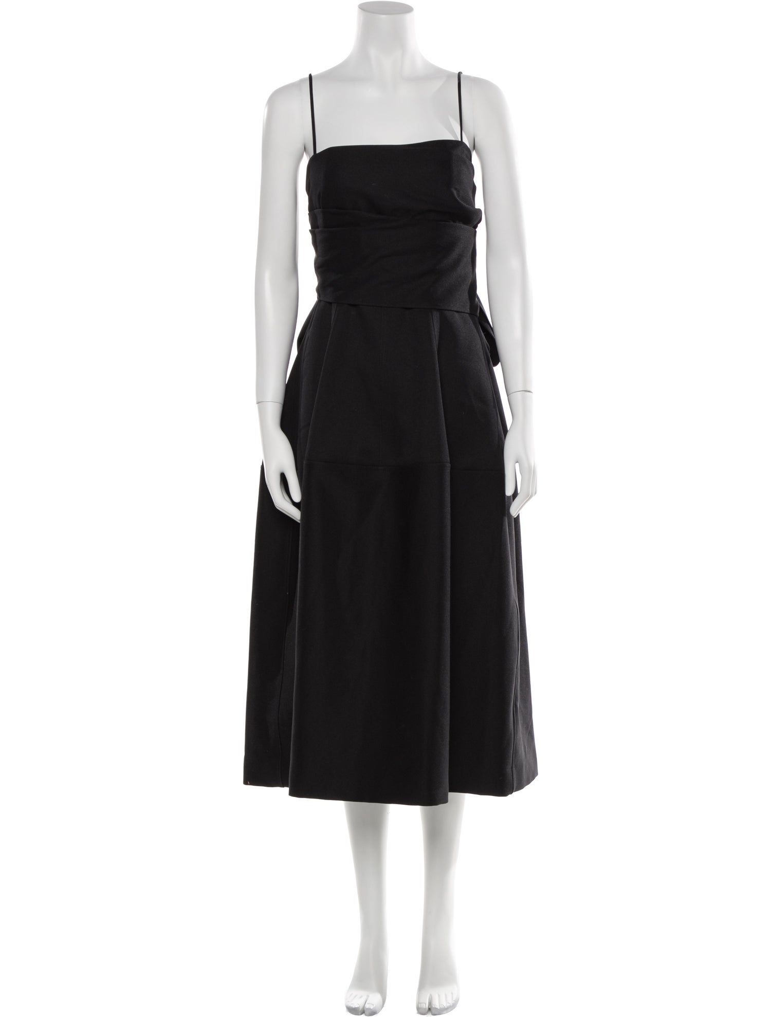 Gia Studios Square Neckline Midi Length Dress