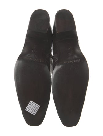 Gianni Barbato Leather Lasercut Accents Riding Boots