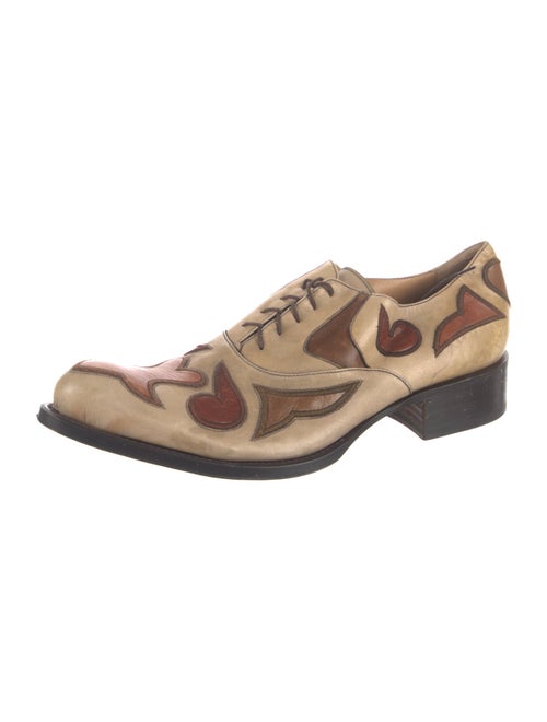 Gianni Barbato Leather Patterned Oxfords