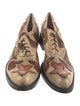 Gianni Barbato Leather Patterned Oxfords