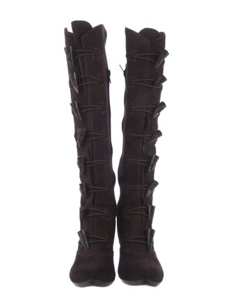 Gianni Barbato Suede Lace-Up Boots