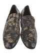 Gianni Barbato Leather Animal Print Dress Loafers