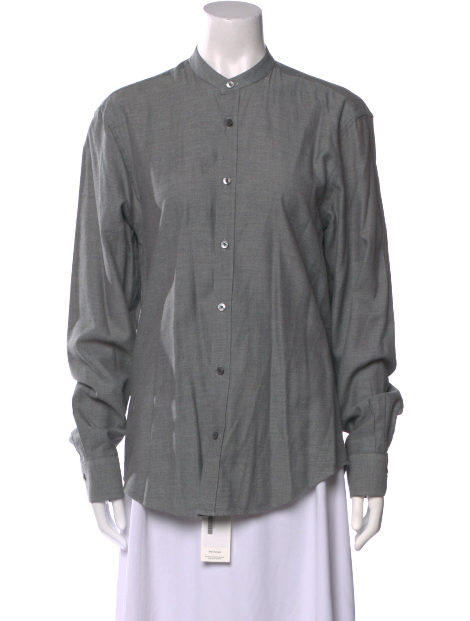Gieves & Hawkes Long Sleeve Button-Up Top