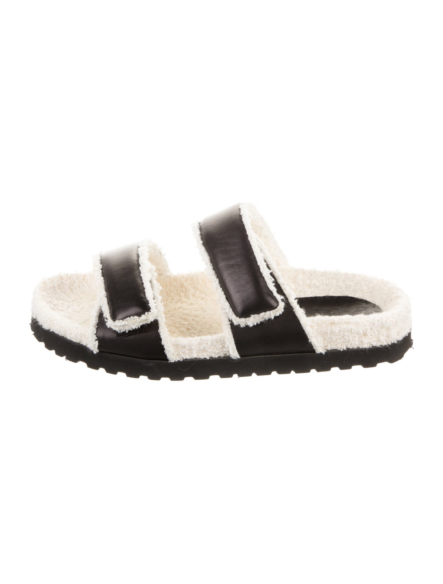 Gia x Pernille Teisbaek Leather Animal Print Slides