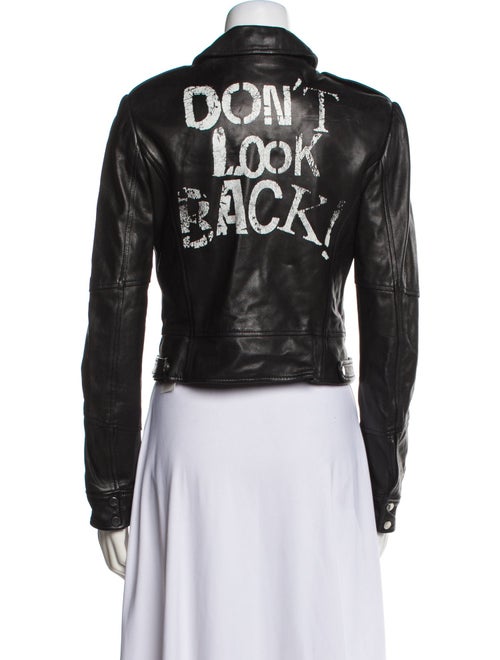 Gizia Leather Biker Jacket