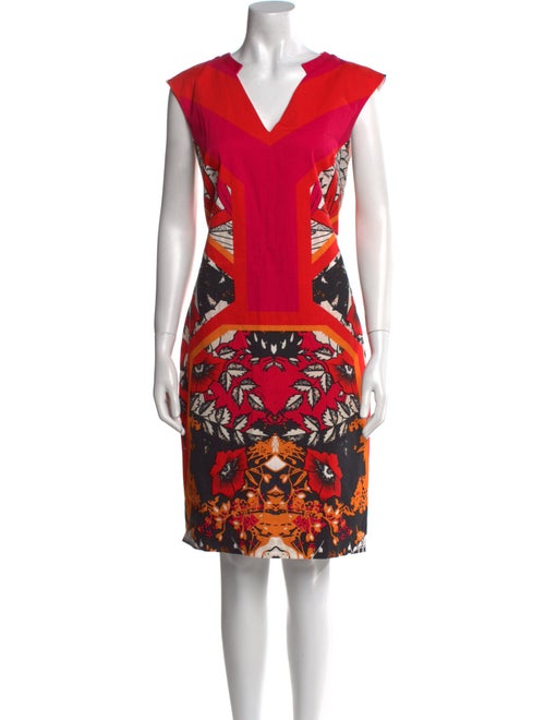 Gizia Printed Knee-Length Dress