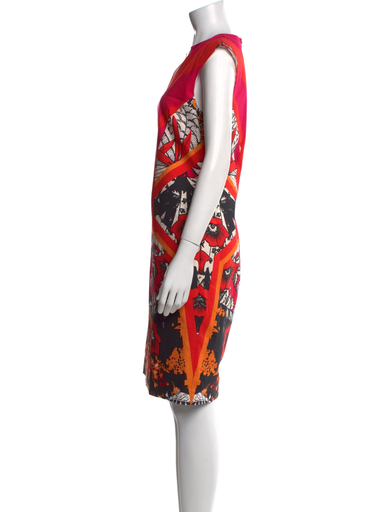 Gizia Printed Knee-Length Dress