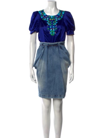 Gizia Scoop Neck Mini Dress