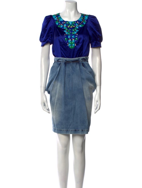 Gizia Scoop Neck Mini Dress