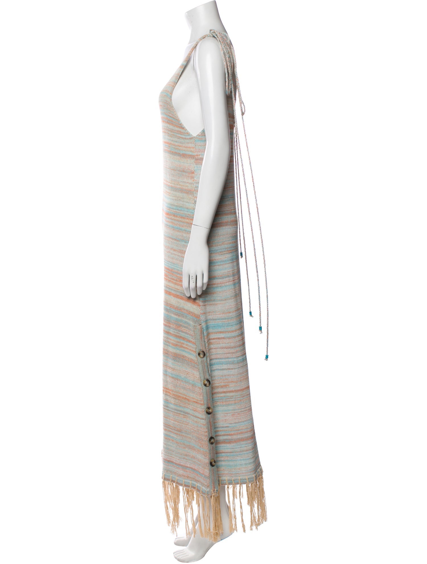 GIO Striped Long Dress