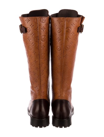 Girotti Leather Patterned Lace-Up Boots