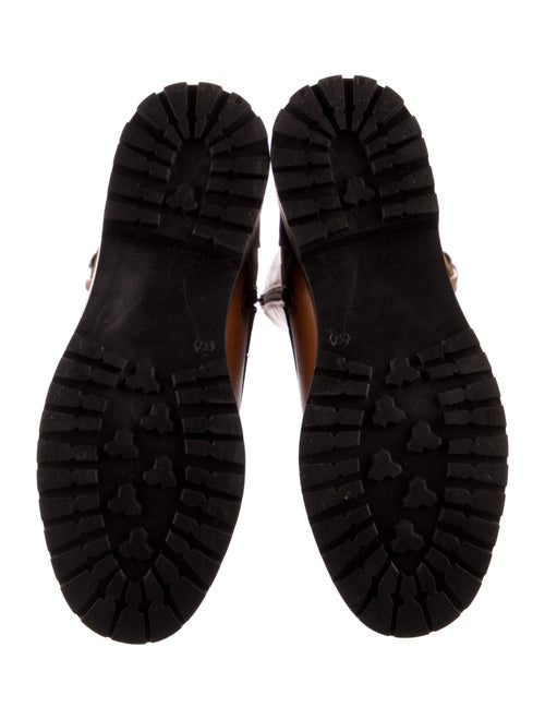 Girotti Leather Patterned Lace-Up Boots