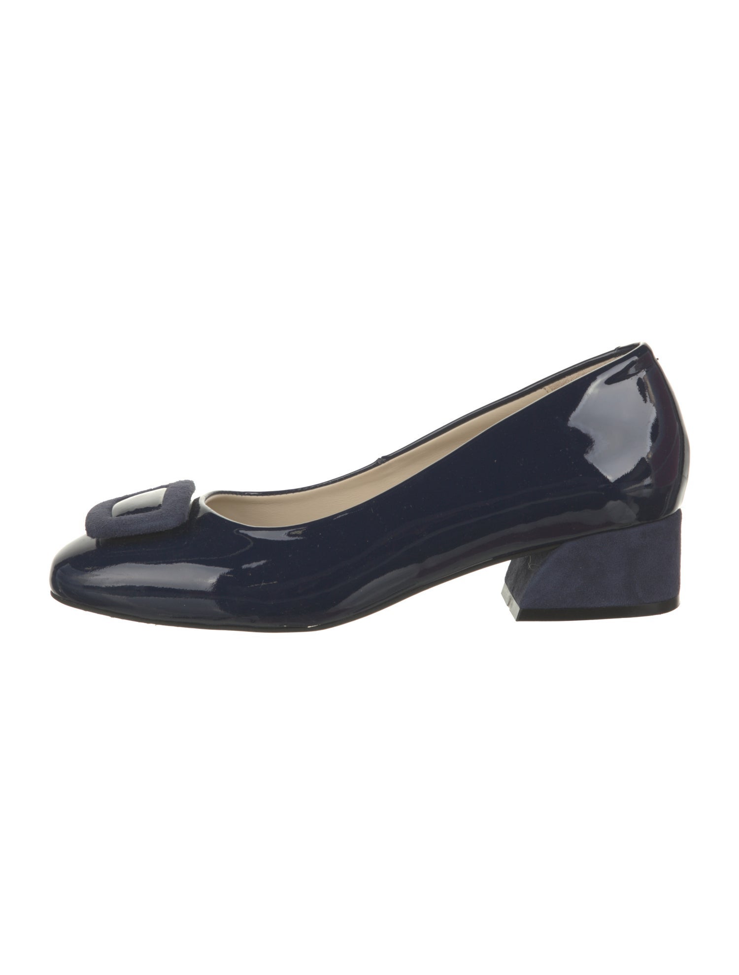Girotti Patent Leather Leather Trim Embellishment Ballet Flats