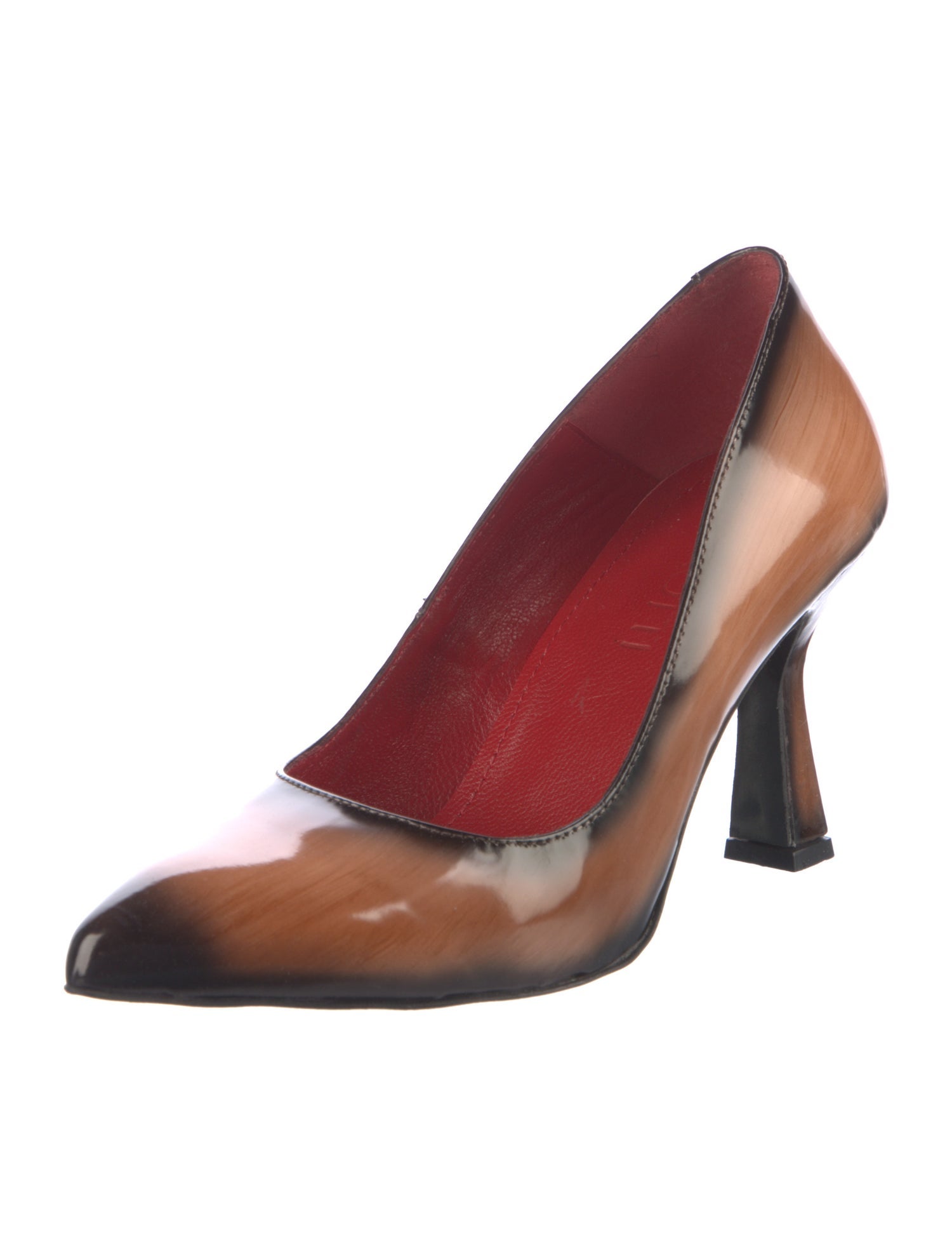 Girotti Patent Leather Printed Pumps